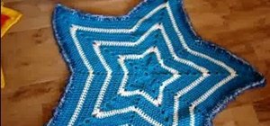 Make a crochet super star afghan for a baby