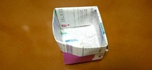 Origami a garbage box
