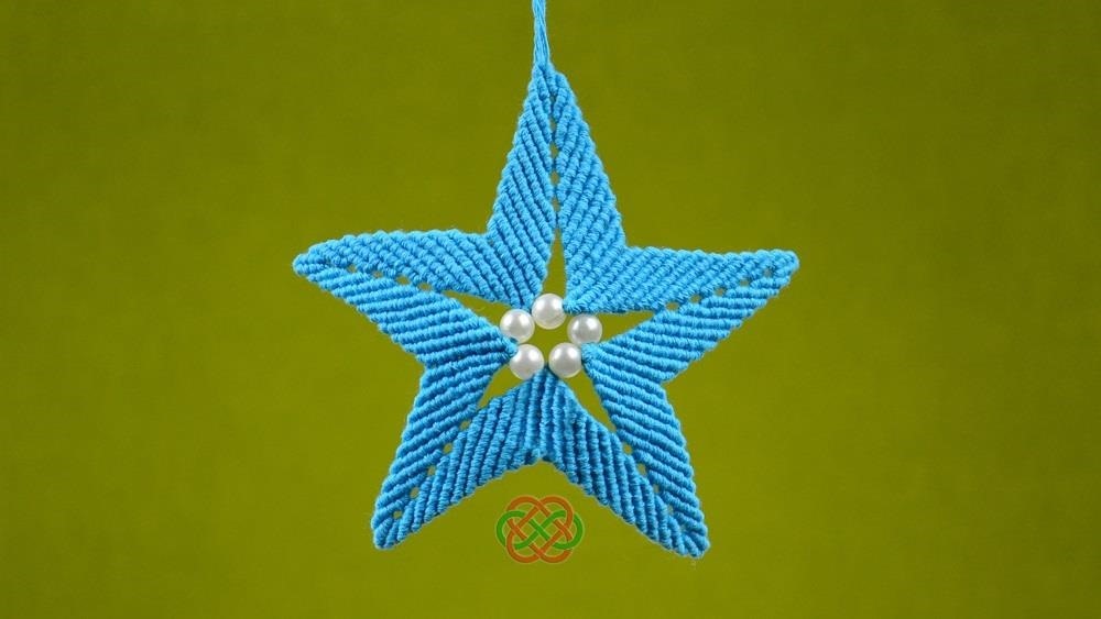 How to Make Macrame STAR Ornament