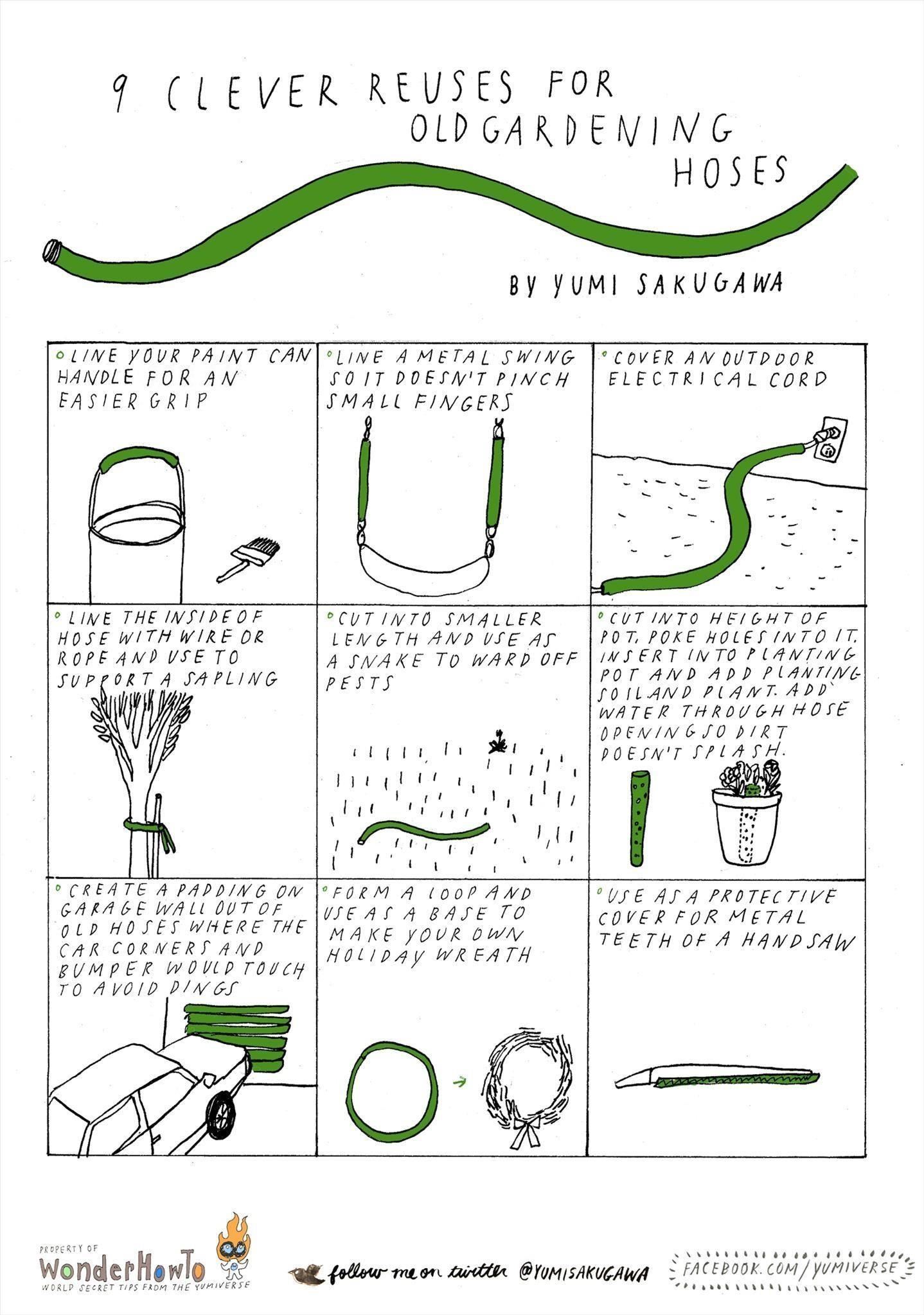 9 Clever Reuses for Your Leaky Gardening Hose