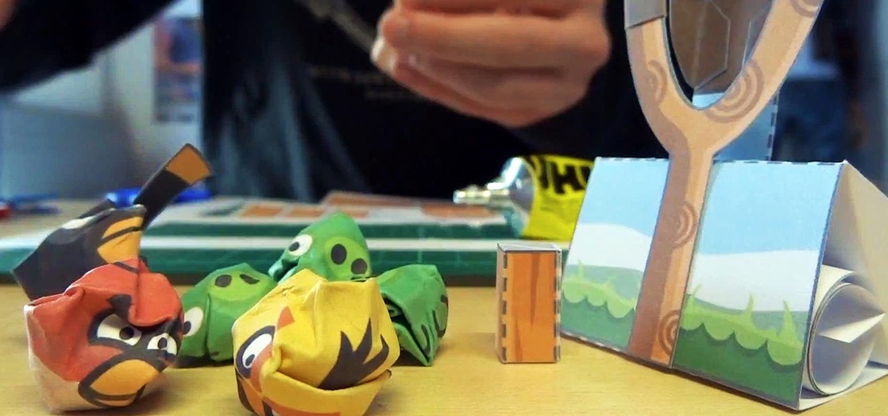Make Your Own Playable Papercraft Version of Angry Birds