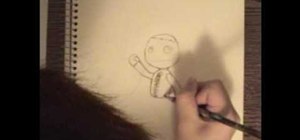 Draw Little Sack Dude from the video game Little Big Planet