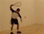 Hit the forehand in racquetball