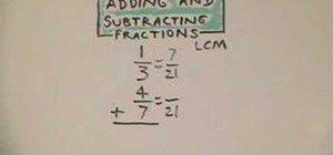 Add & subtract fractions