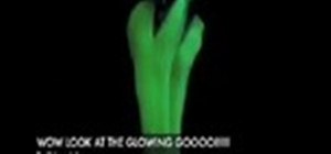 Create a glow in the dark goo slime