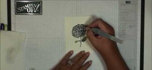 Make a marker watercolor "Thank You" card