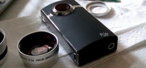 Mod a Flip UltraHD video camera for telephoto and wide-angle lenses