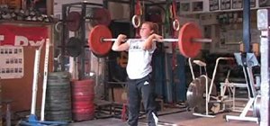 Do the power clean exercise
