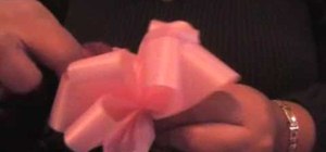 Make a ribbon gift bow