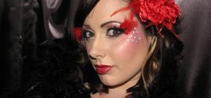 Create a Moulin Rouge makeup look for Halloween
