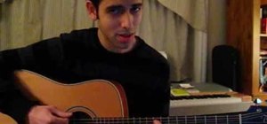 Play "Everlong" by the Foo Fighters on acoustic guitar