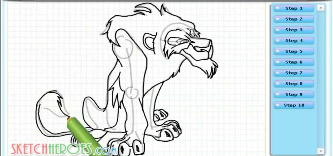 Draw Scar (the Lion King)
