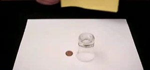 Do the "disappearing coin" bar trick