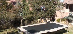Do a trampoline off-axis corkscrew 720 trick
