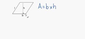 Calculate the area of a parallelogram