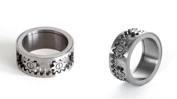Rings with Moving Gears Are Perfect for the Steampunk in Your Life