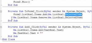 Transfer items from a list box in VB.Net