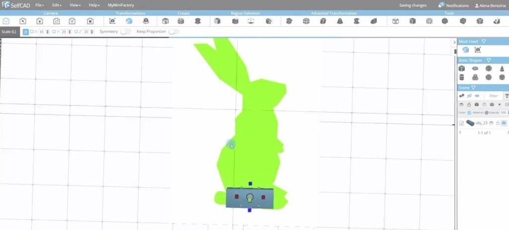 How to Design a Bunny Rabbit in SelfCAD