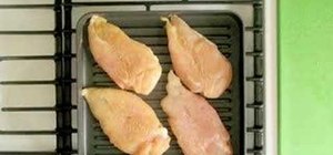 Grill chicken indoors on a grill pan