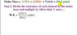 Find percent by mass & percent composition