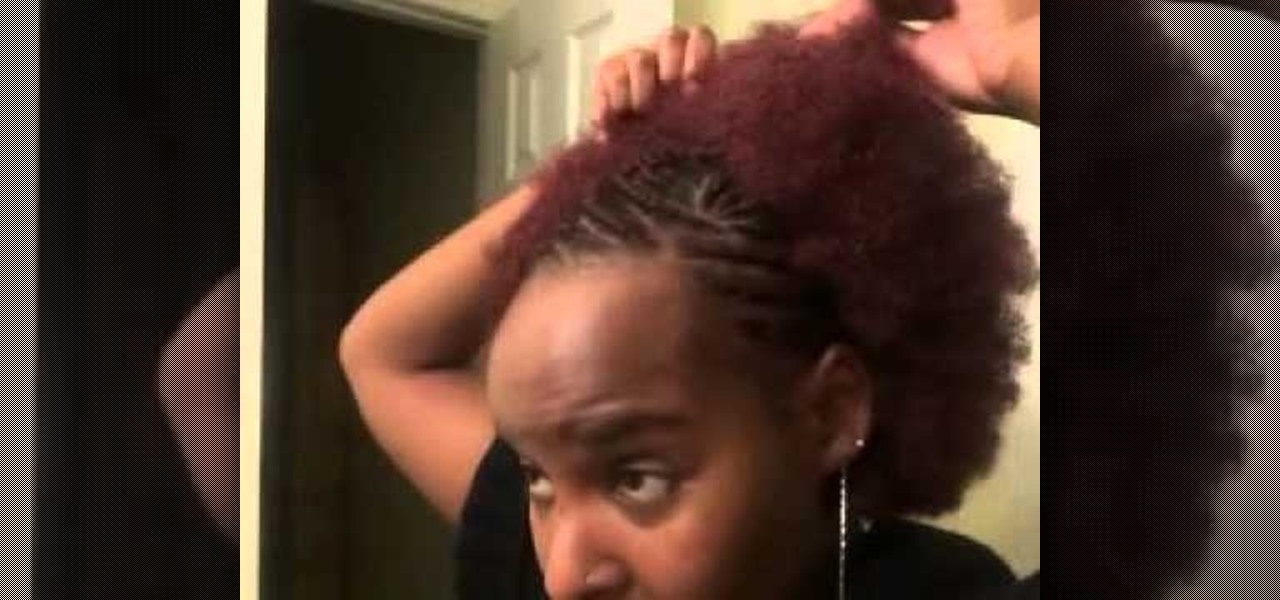 How to Do a Crochet Weave Afro & Cornrows Pt.2