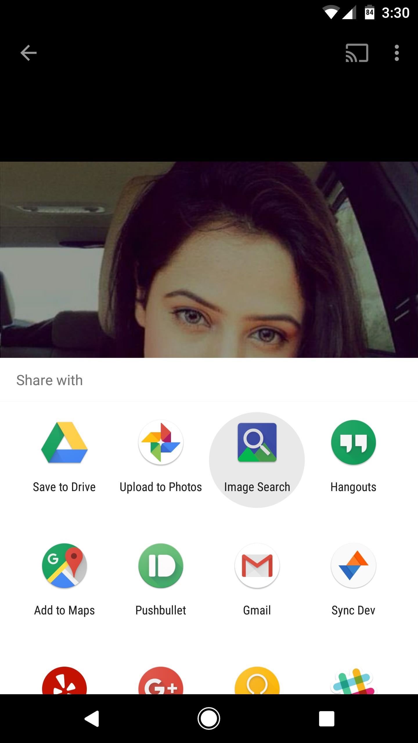 Google image search android