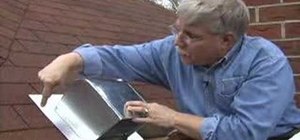 Install roof flashing for a bathroom fan