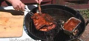 Grill BBQ pork spare ribs