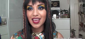 Create a colorful Queen Cleopatra look for Halloween