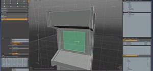Build a low-poly arcade machine for background in Modo 401 3D