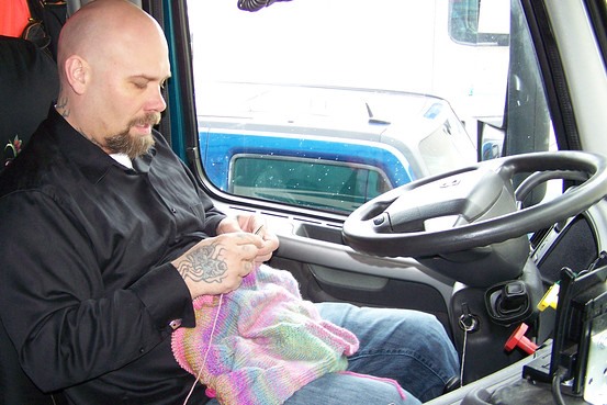 Tough-As-Nails Tattoed Truckers Knit, Too
