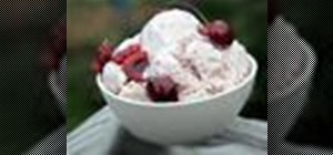 Make a delicious homemade cherry ice cream