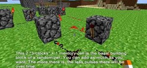 Create a random pulse machine using stone and redstone in Minecraft