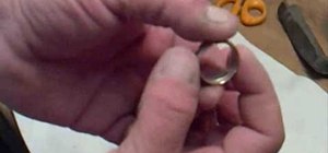 Make a ring from a coin without power tools