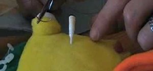 Use a curved needle for suturing arterial lines