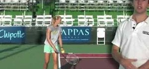 Practice the tennis serve knee bend