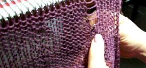 Machine knit a phony seam