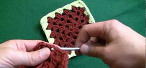 Change colors in a granny square for right handers