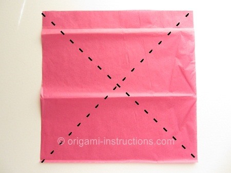 Origami Tissue Lotus Folding Instructions - Origami Napkin Lotus