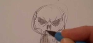 Draw skulls the easy way in pencil