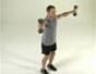 Tone arms with a standing scaption exercise