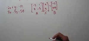 Do matrix algebra on a TI-83 calculator