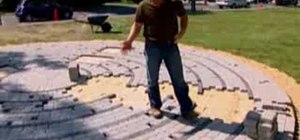 Create an outdoor stone labyrinth