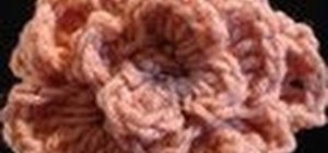 Crochet a left handed slinky flower