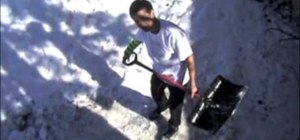Build a backyard quarterpipe for snowboarding