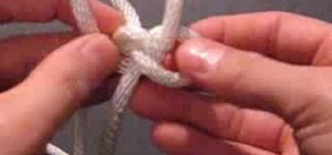 Tie a snake knot out of rope