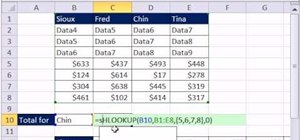 Do look-up addition with VLOOKUP & HLOOKUP in Microsoft Excel
