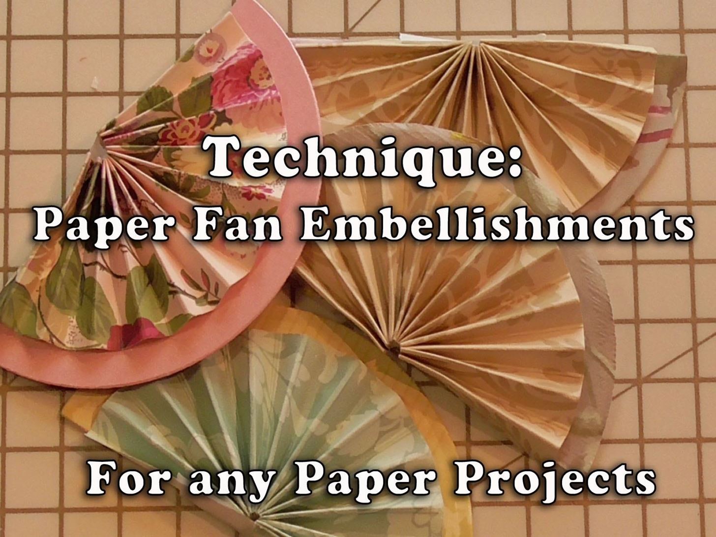 How to Make Half Paper Fans for Crafting