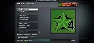 Create a Call of Duty 4 star logo playercard emblem in Black Ops