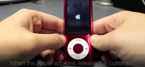 Restart a frozen iPod Nano (5th Gen) with the Menu & Center buttons